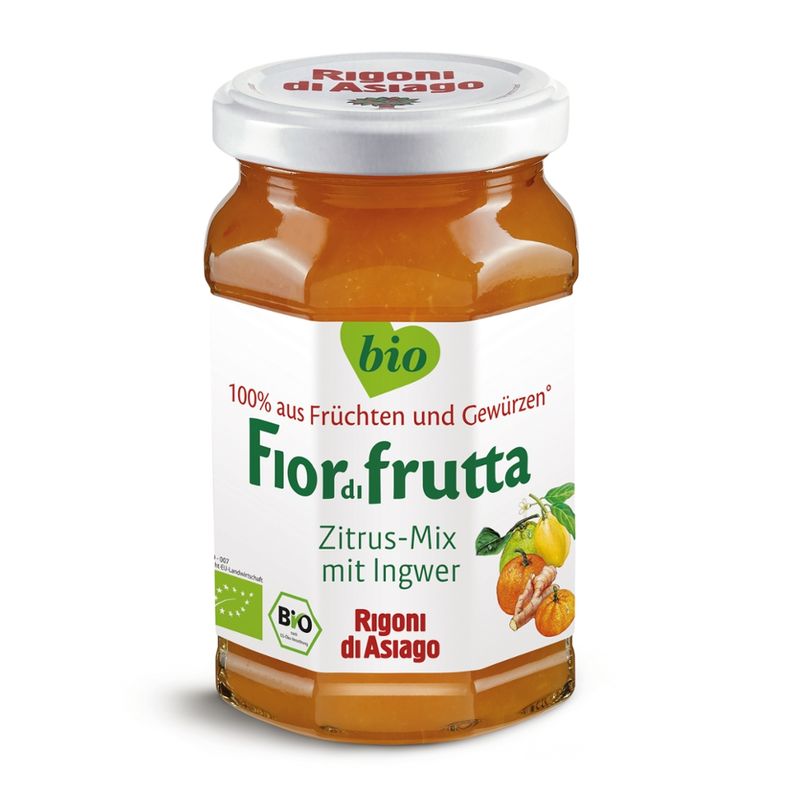 Rigoni di Asiago S.R.L.  Fiordifrutta Bio Citrus-Ingwer-Mix-Aufstrich - Produktbild