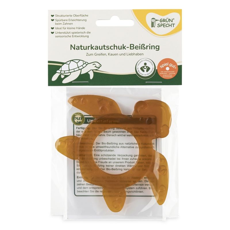 GRÜNSPECHT Naturprodukte GRÜNSPECHT Naturkautschuk-Beißring  Schildkröte - Produktbild