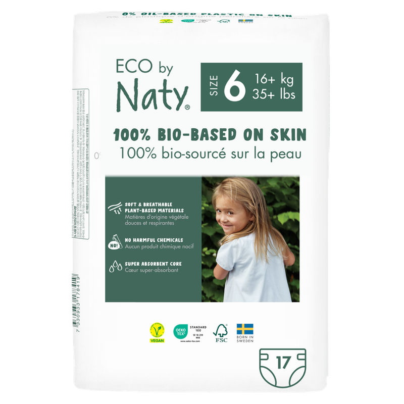 Naty Eco by Naty Windeln Gr. 6 (16+ kg), 17 St - Produktbild
