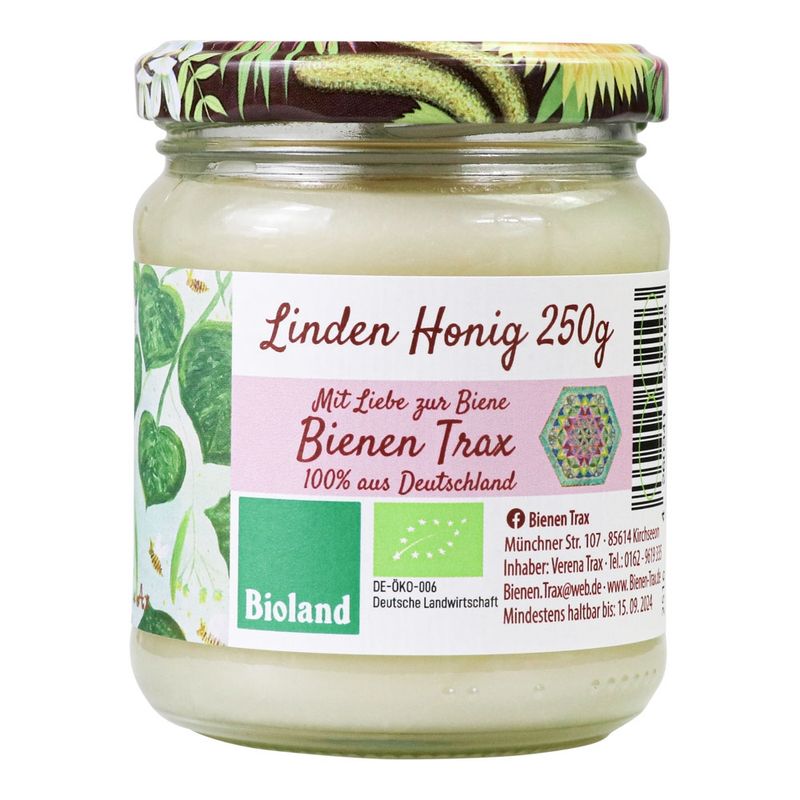 Familienimkerei Bienen-Trax KT6x Lindenhonig 250g - Produktbild