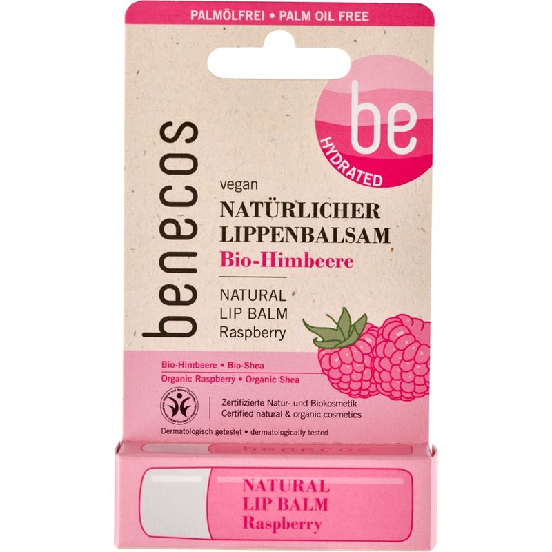 benecos benecos Natural Lip Balm Himbeere Blister - Produktbild
