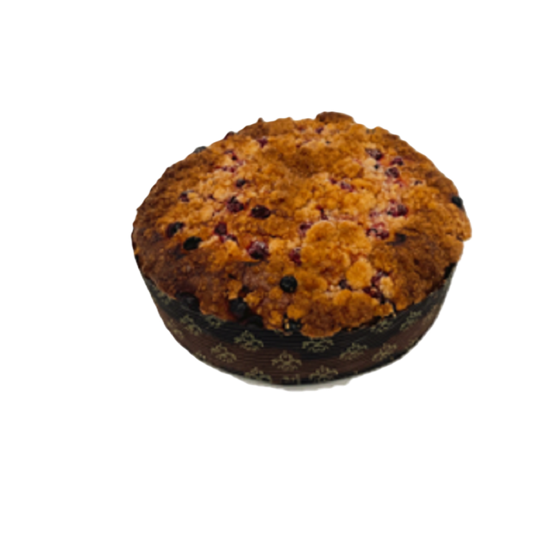 Foodlogic Kuchen aus 43% Bio Dinkelmehl mit einer Füllung aus 20,5%  Bio Johannisbeeren und 2% Bio Johannesbeerkonfitüre, fertig gebacken, tiefgekühlt. - Produktbild