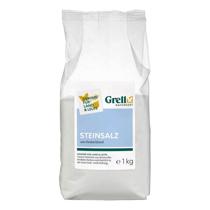 Grell Naturkost Steinsalz aus Deutschland - Produktbild