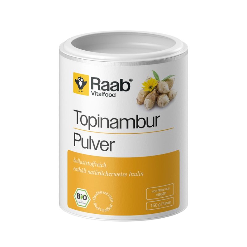 Raab Vitalfood Bio Topinamburpulver, 150g - Produktbild