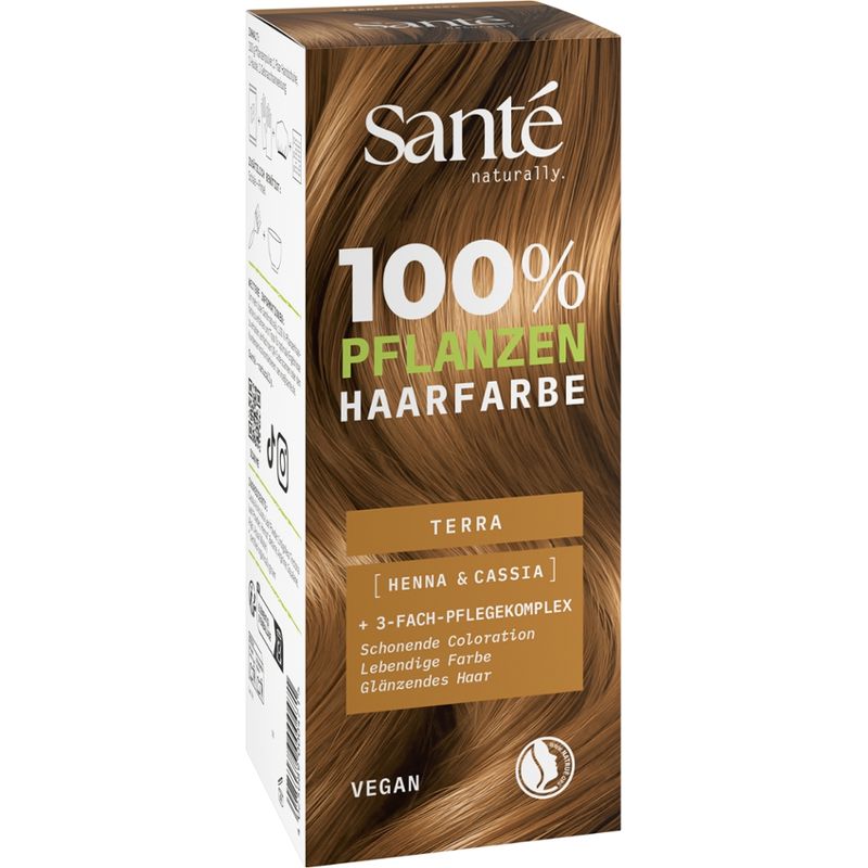 Sante 100% Pflanzenhaarfarbe mit 3-Fach Pflegekomplex TERRA 04 - Produktbild