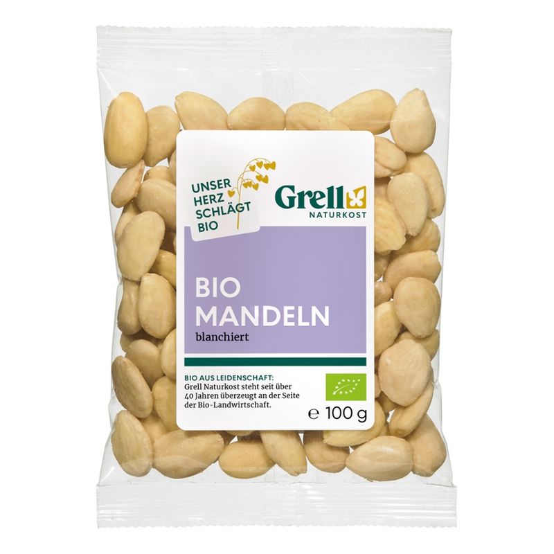 Grell Naturkost Mandeln, blanchiert - Produktbild