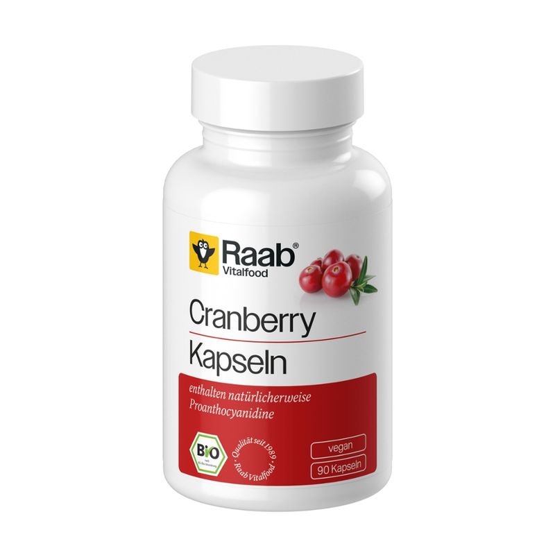 Raab Vitalfood BIO Cranberry Extrakt 90 Kapseln à 440 mg - Produktbild