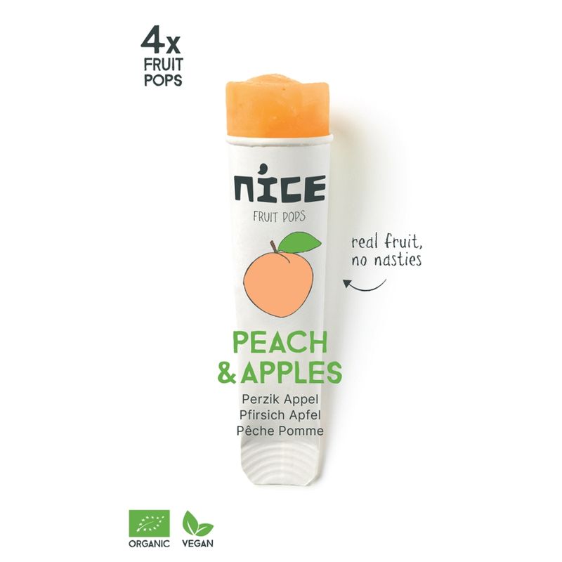 NICE Nice Bio Pfirsich Apfel Eis Familienpackung - Produktbild