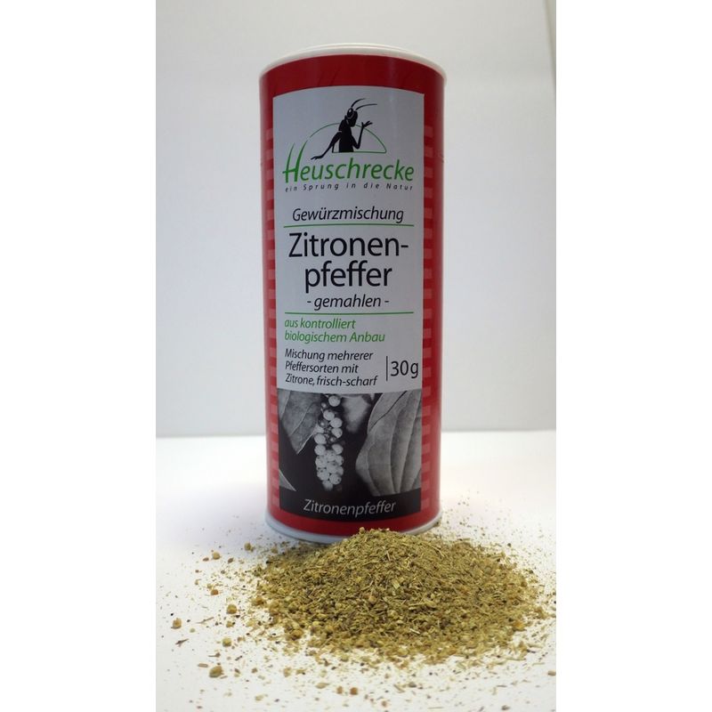 Heuschrecke Zitronenpfeffer, gemahlen, kbA - Produktbild