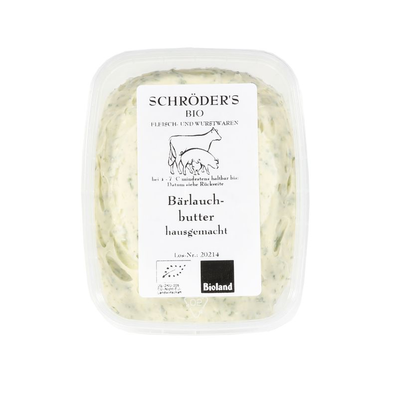Schröder's Bio Fleisch- und Wurstwaren Bärlauchbutter 120 g - Produktbild