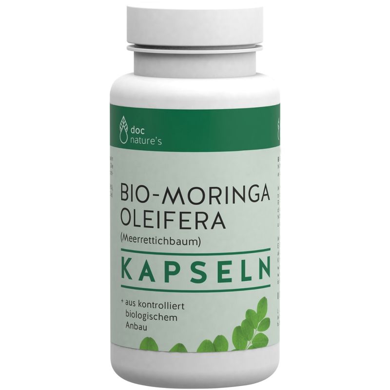 GESUND & Leben Reformqualität seit 1995 doc nature’s Bio MORINGA OLEIFERA Kapseln - Produktbild