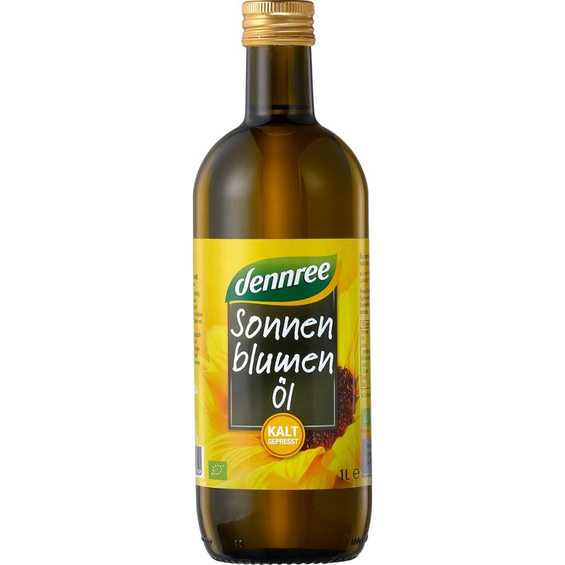 dennree Sonnenblumenöl nativ, kalt gepresst - Produktbild