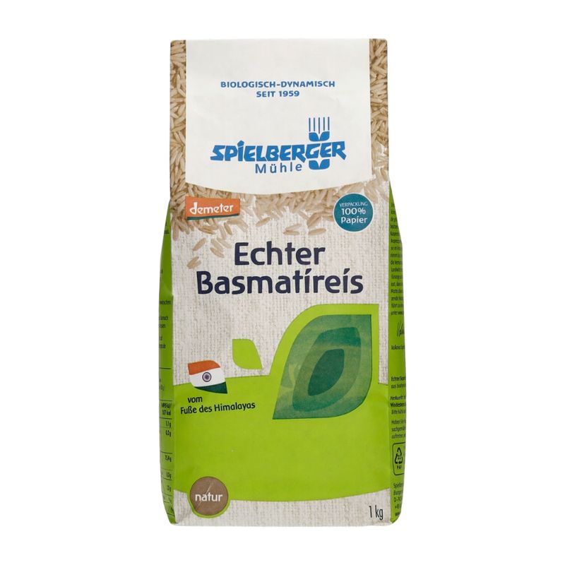 Spielberger Mühle Echter Basmatireis, natur, demeter - Produktbild