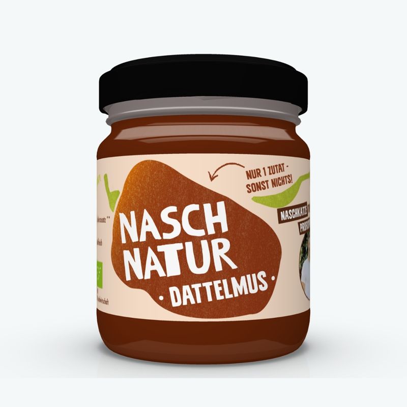 NaschNatur cremiges Dattelmus aus 100% frischen Datteln - Produktbild