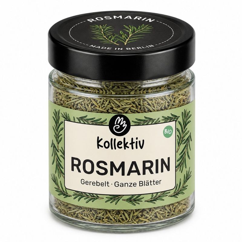 KollektivKräuter Kollektiv Bio Rosmarin - Gerebelt - Ganze Blätter - Produktbild