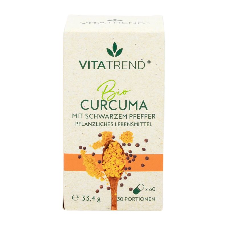 vitatrend BIO Curcuma mit schwarzem Pfeffer Kapseln - Produktbild