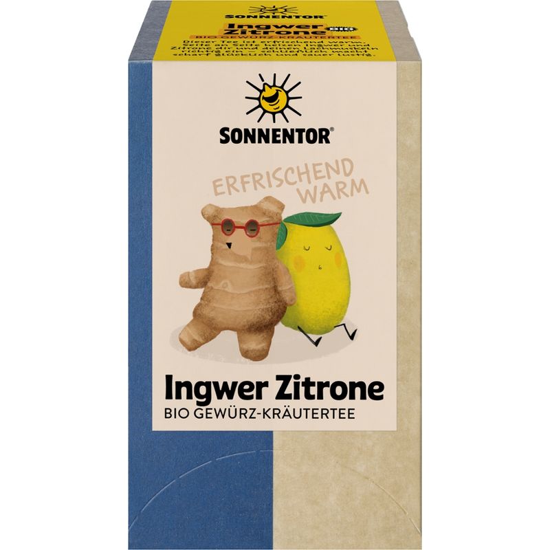 Sonnentor Ingwer-Zitrone Tee, Doppelkammerbeutel - Produktbild
