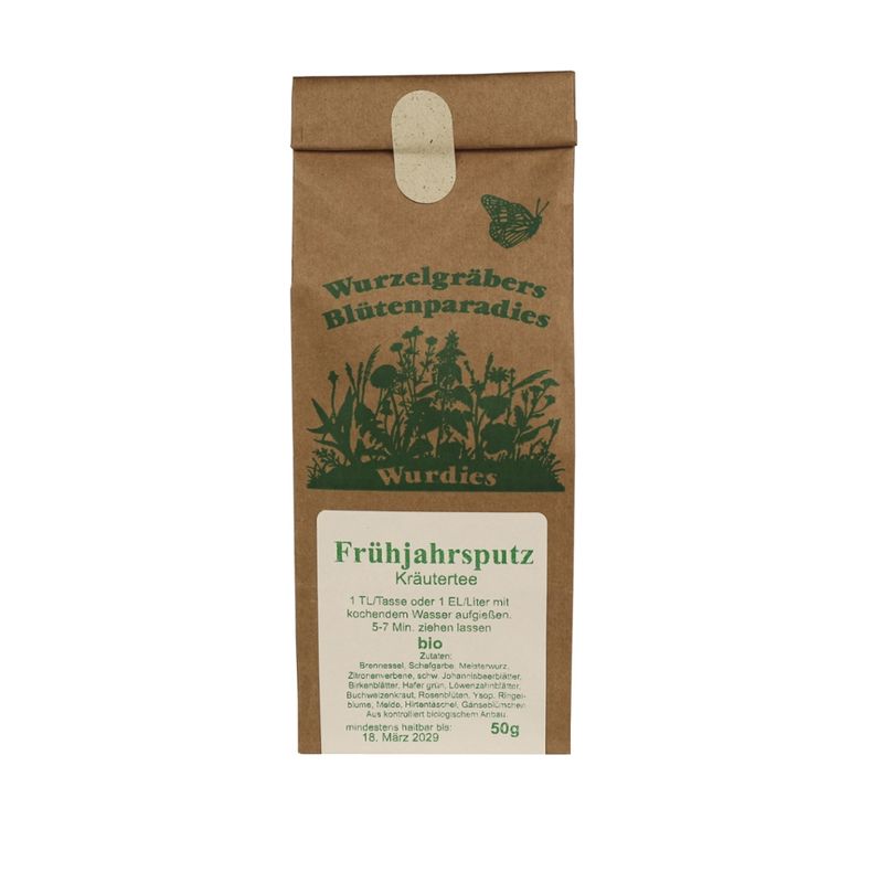 Wurzelgräbers Blütenparadies Wurdies Frühjahrsputz Kräutertee, bio - Produktbild