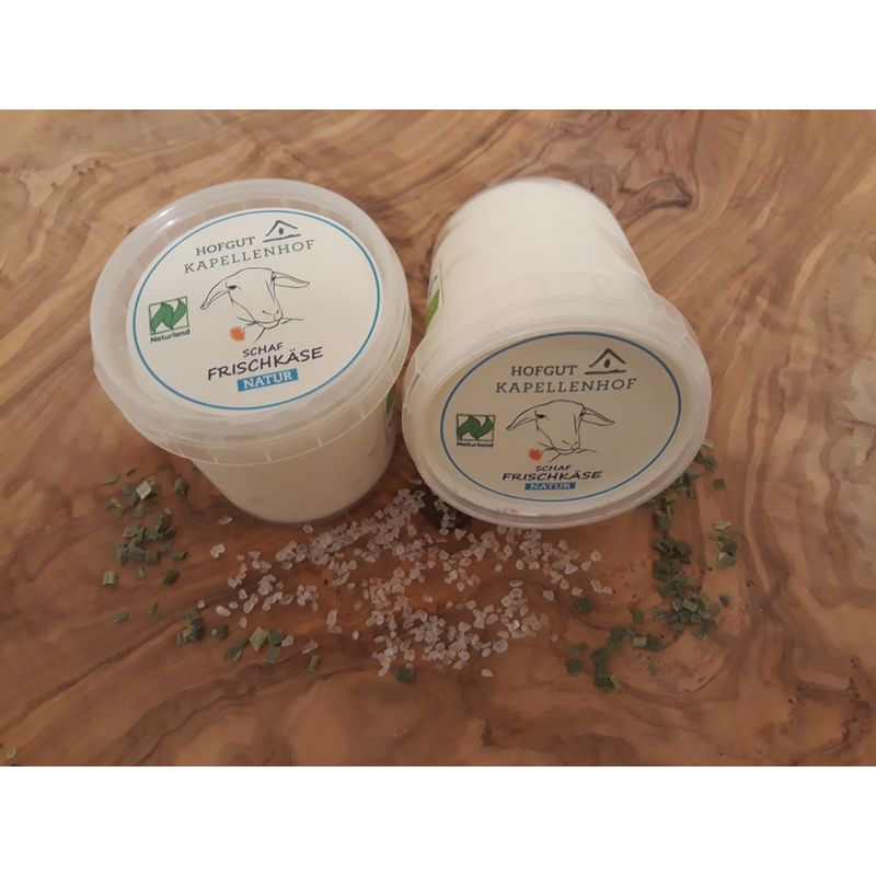Hofgut Kapellenhof Schaf-Frischkäse im Becher Natur 150g - Produktbild