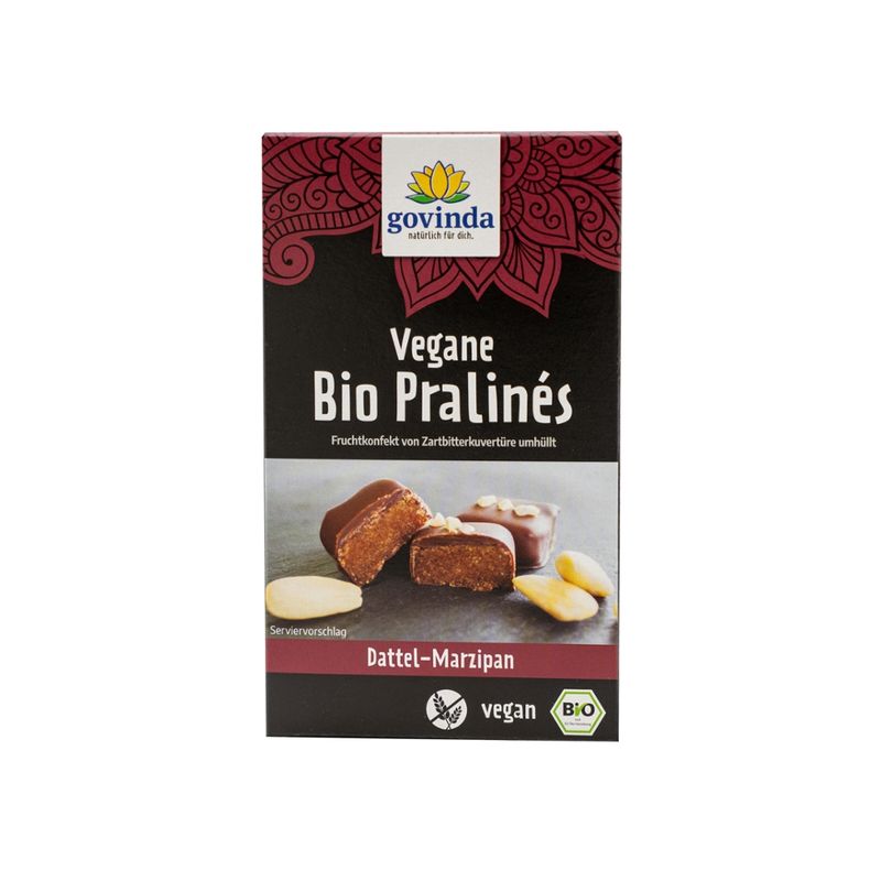 Govinda Govinda Vegane Bio Pralinés Dattel-Marzipan 70g - Produktbild