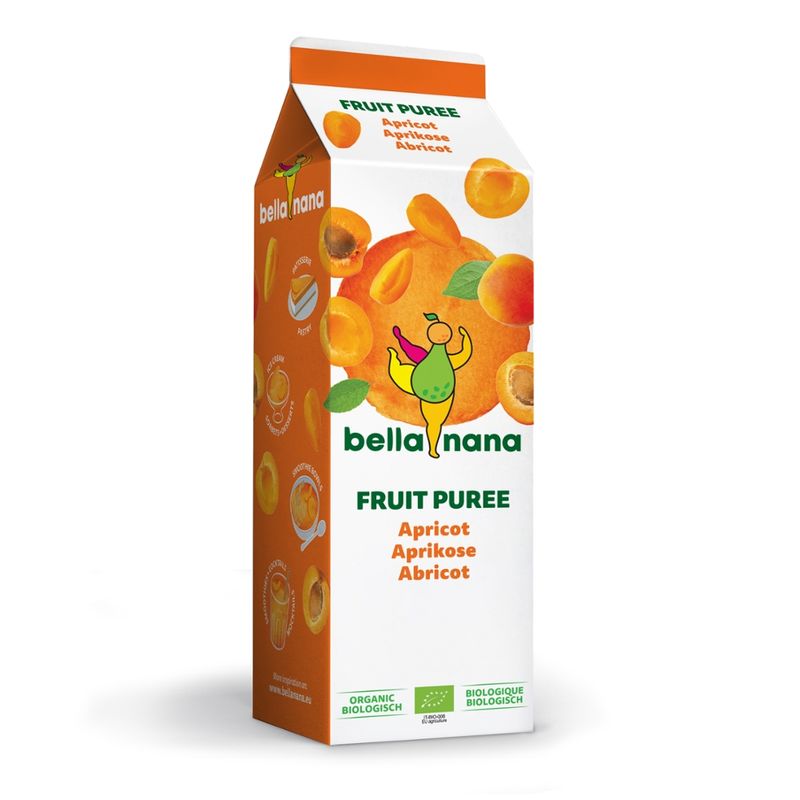 bella nana Aprikosenpüree - 100% Frucht, tiefgefroren - Produktbild