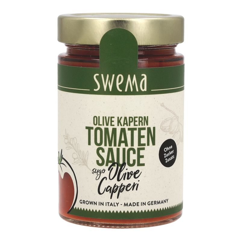 SweMa SweMa Tomatensauce Olive Kapern - Sugo Olive Capperi, 300g - Produktbild