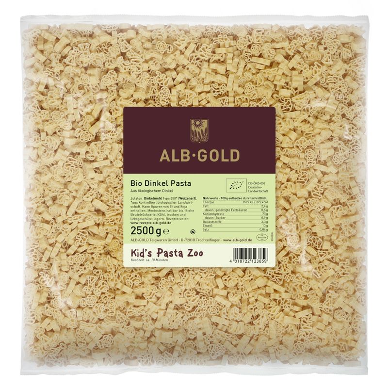 ALB-GOLD AG Bio Kid's Pasta Zoo 4 x 2,5 kg - Produktbild