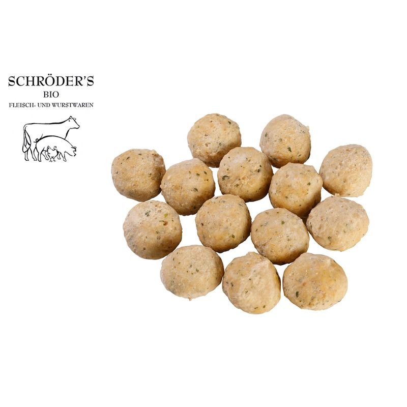 Schröder's Bio Fleisch- und Wurstwaren Geflügelklößchen TK 300 g á 20 g - Produktbild