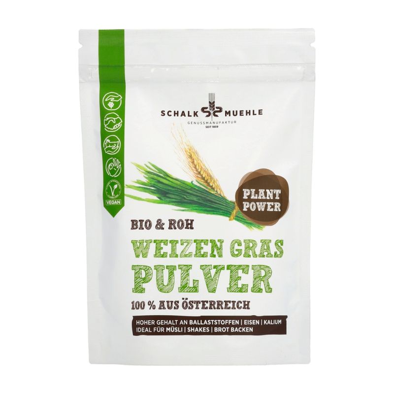 Schalk Mühle 200 g Bio Österreichisches Weizengras Pulver - Produktbild