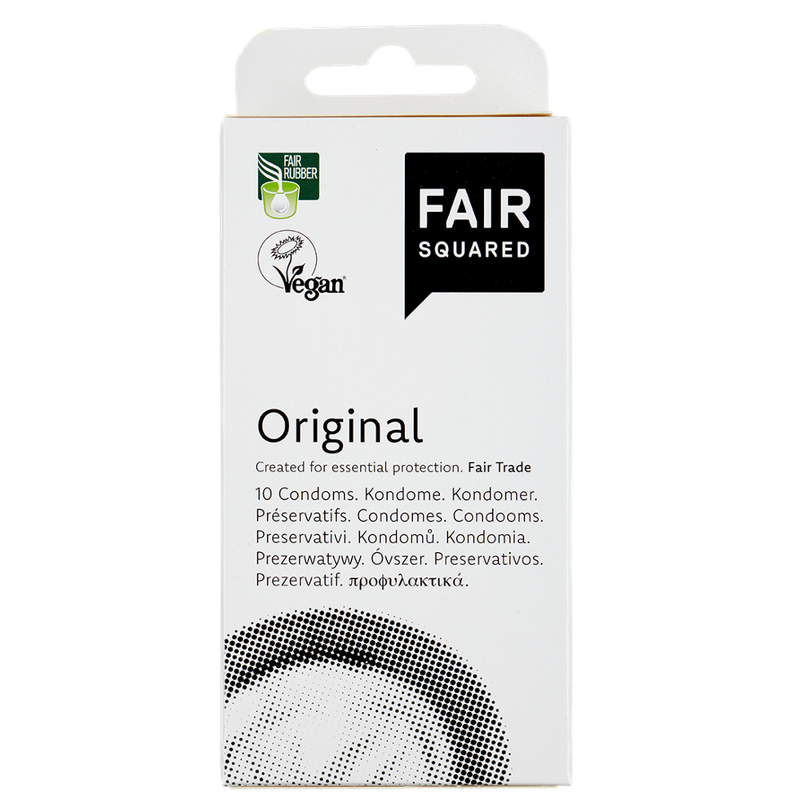 FAIR SQUARED FAIR SQUARED Original Kondome 10 Stück - Fair und Vegan - Produktbild