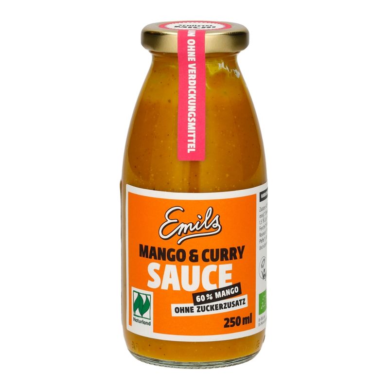 Emils Biomanufaktur Mango Curry Sauce 250 ml - Produktbild