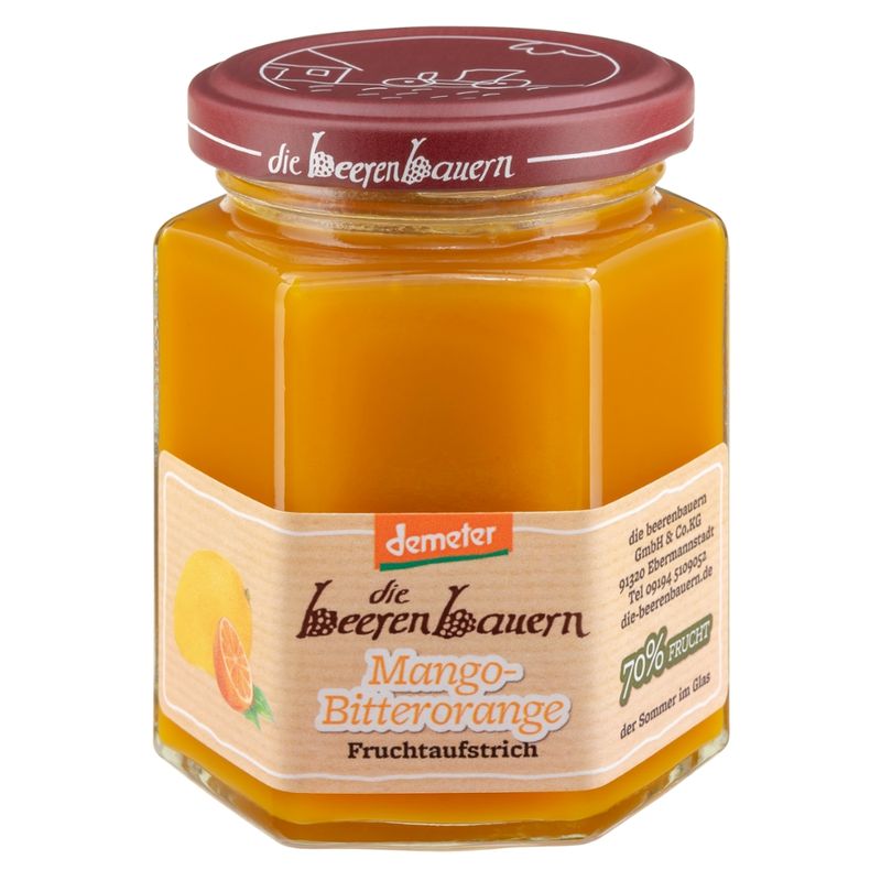 die beerenbauern Mango-Bitterorange Fruchtaufstrich - Produktbild