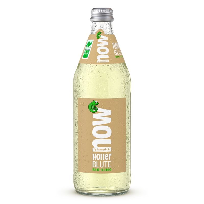 now now Bio Limo Holler Blüte 0,5l - Produktbild
