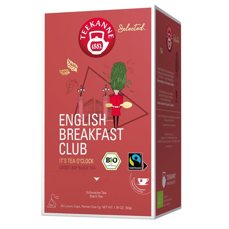 Teekanne Selected BIO Luxury Cup Engl. Breakfast Club RFA 8x25 - Produktbild