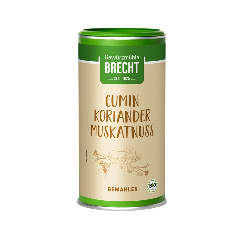 Gewürzmühle Brecht Cumin-Koriander-Muskatnuss Gewürzmischung gemahlen - Produktbild