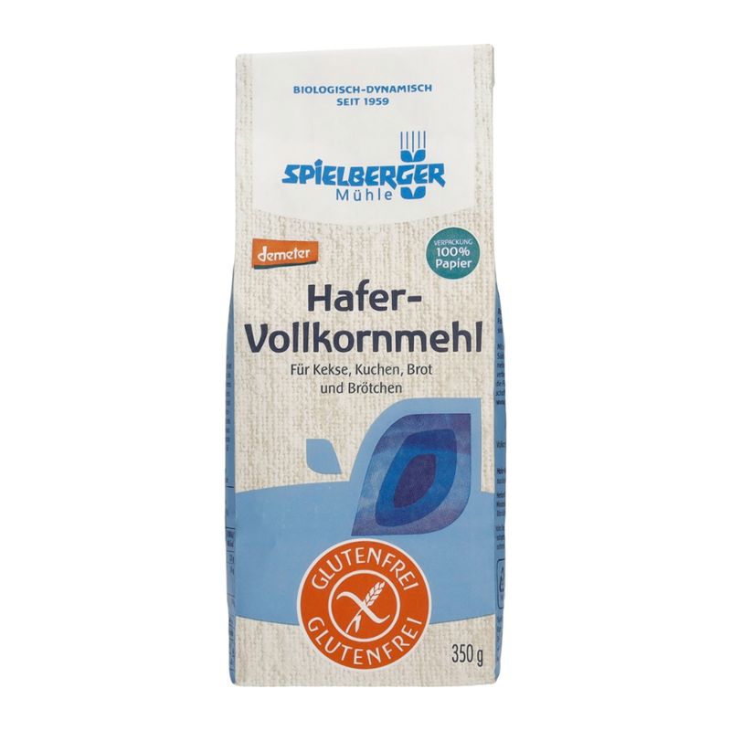 Spielberger Mühle Hafer-Vollkornmehl, glutenfrei, demeter - Produktbild