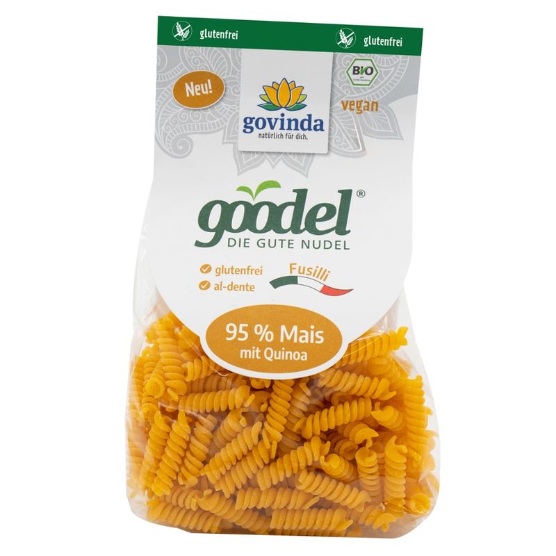 Govinda goodel DIE GUTE NUDEL Fusilli 95 % Mais mit Quinoa - Produktbild