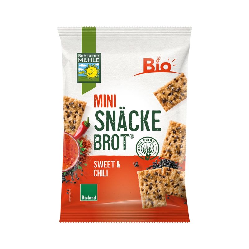Bohlsener Mühle Mini Snäckebrot®  Sweet & Chili Bioland - Produktbild