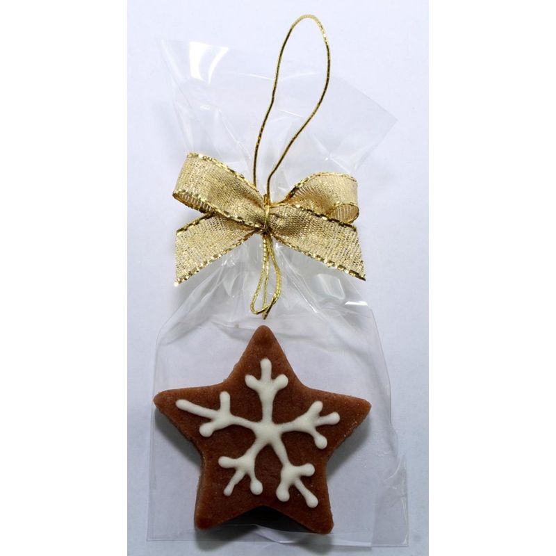 Funsch Marzipan BIO Weihnachtsschmuck Stern natur - Produktbild