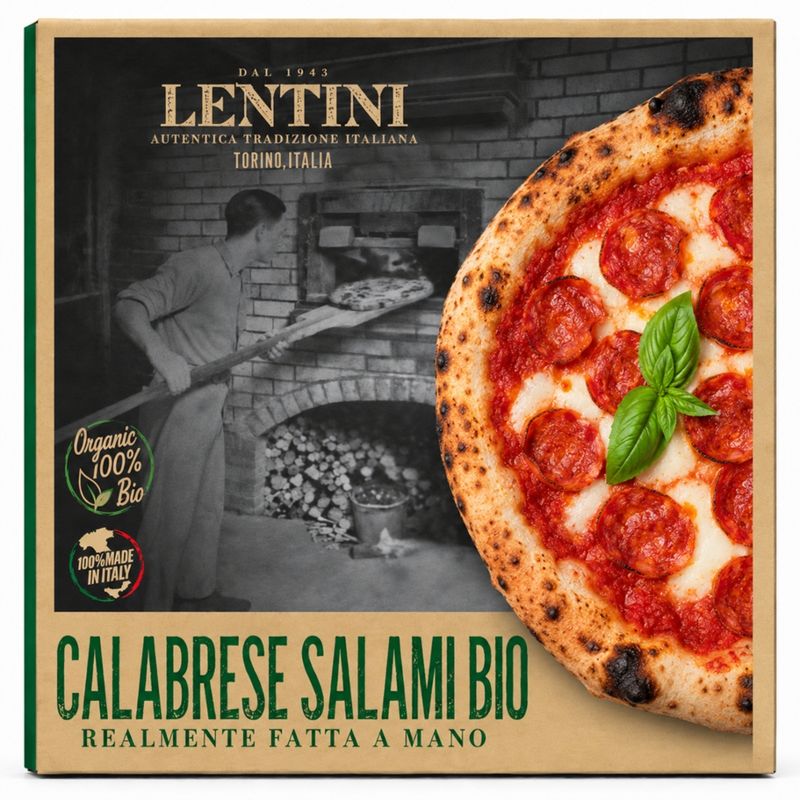 Lentini Pizza Calabrese mit salami - Produktbild