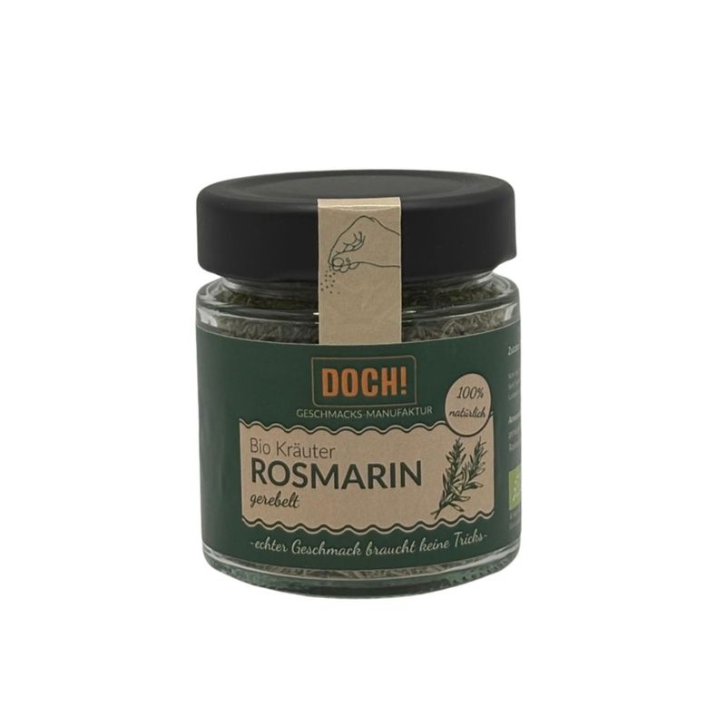 DOCH! Geschmacks-Manufaktur DOCH! Bio Kräuter ROSMARIN gerebelt Glas - Produktbild