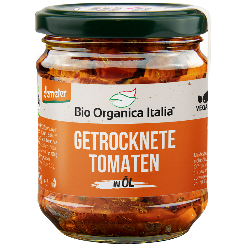 Bio Organica Italia Bio Organica Italia Getrocknete TOMATEN mit Olivenöl extra nativ DEMETER 190 g - Produktbild