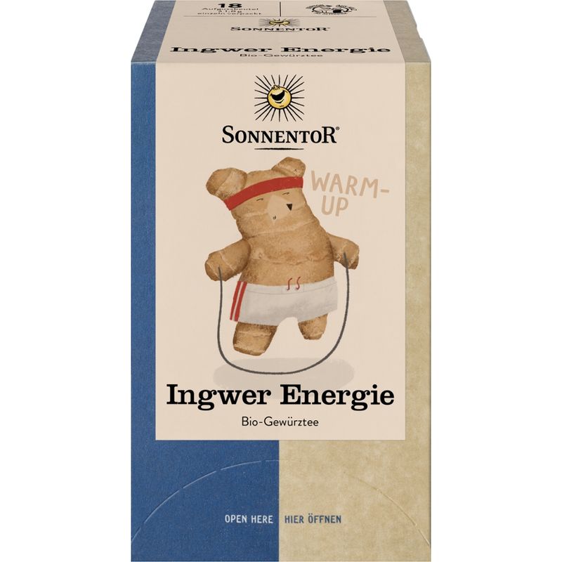 Sonnentor Ingwer Energie Tee, Doppelkammerbeutel - Produktbild