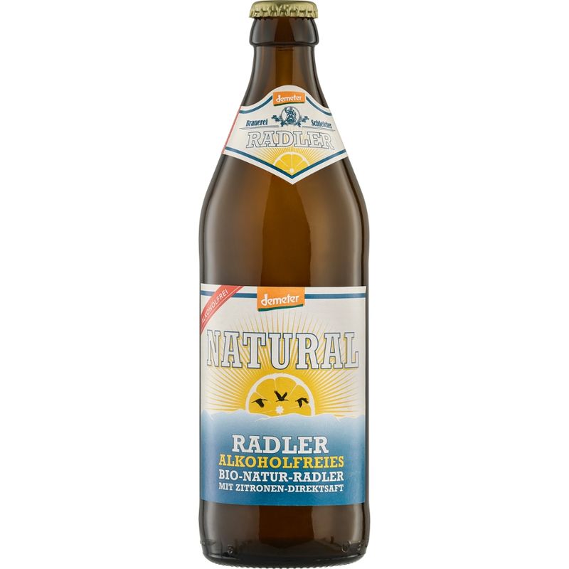 NATURAL Brauerei Schleicher Demeter NATURAL Radler alkoholfrei - Produktbild