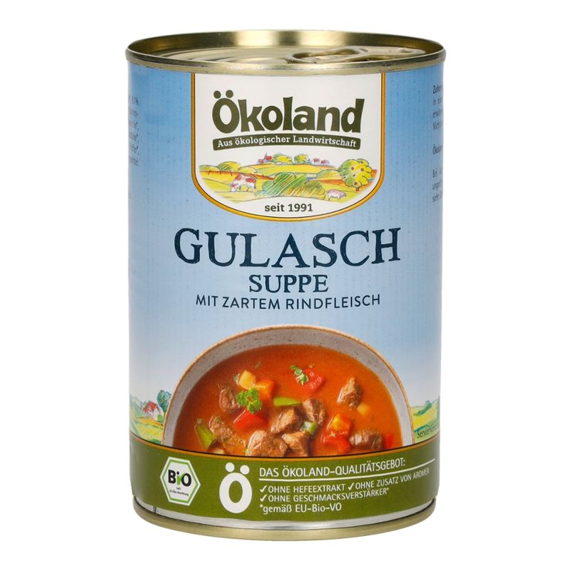 ÖKOLAND Gulaschsuppe mit Rindfleisch - Produktbild