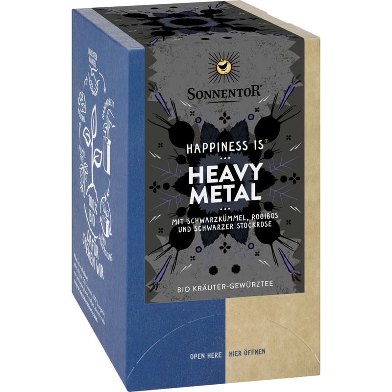 Sonnentor Heavy Metal Tee Happiness is®, Doppelkammerbeutel - Produktbild