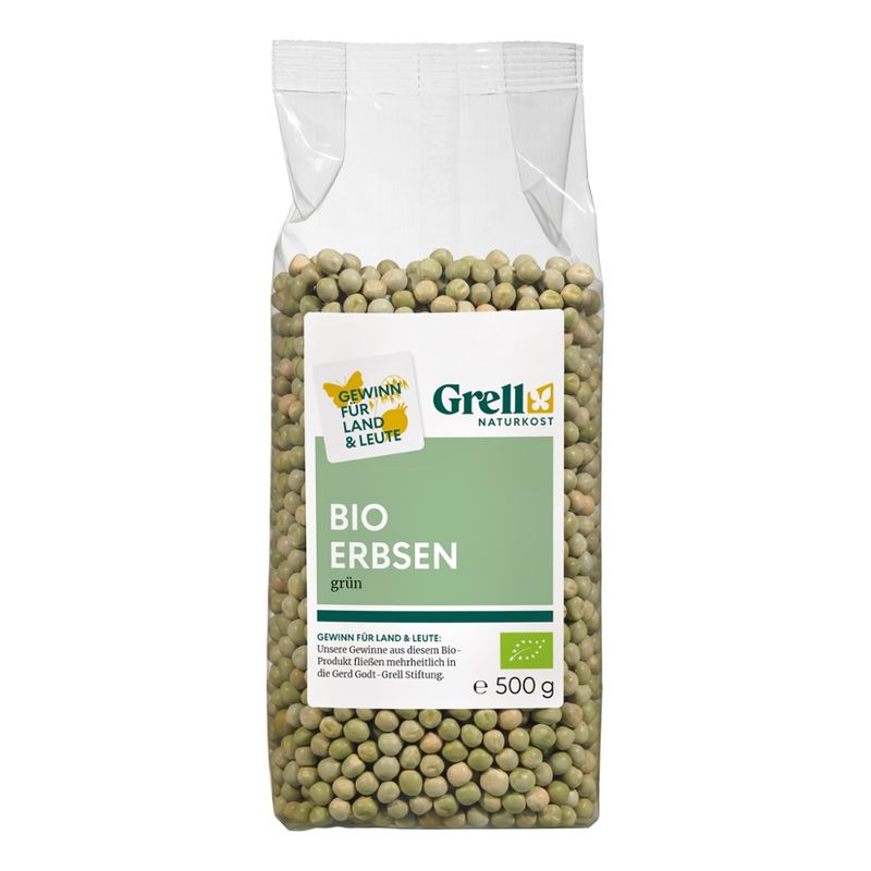 Grell Naturkost Erbsen grün - Produktbild