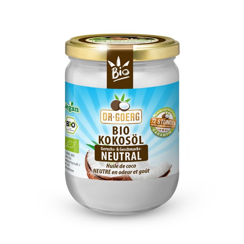 Dr. Goerg Dr. Goerg Premium Bio-Kokosöl neutral / Bio-Kokosspeisefett 500ml - Produktbild