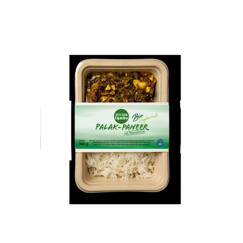 Kitchen-Combo Bowl Palak Paneer mit Basmatireis - Produktbild