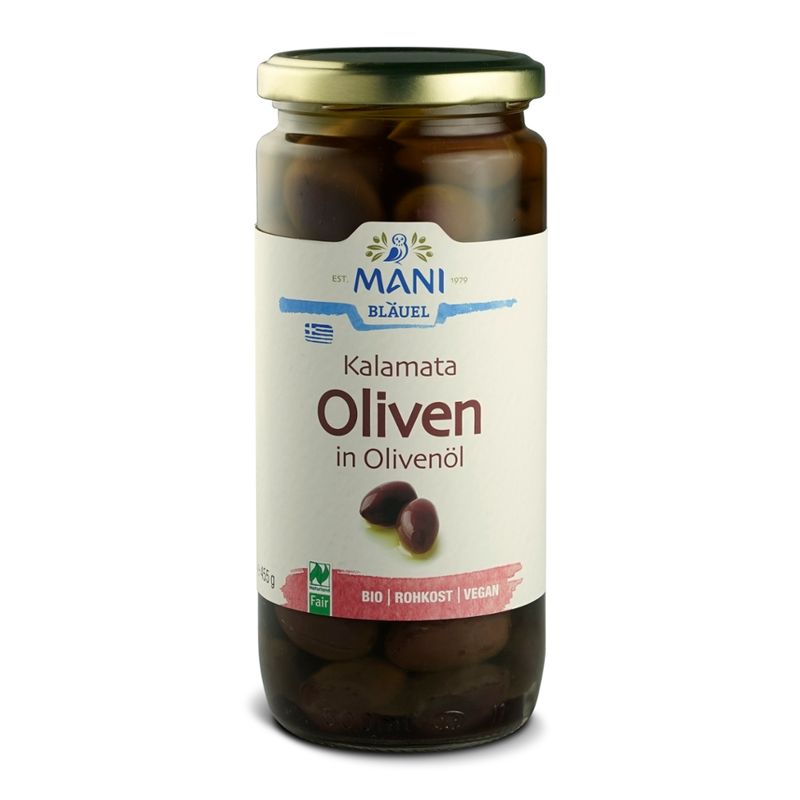MANI® MANI Kalamata Oliven in Olivenöl, bio NL Fair - Produktbild